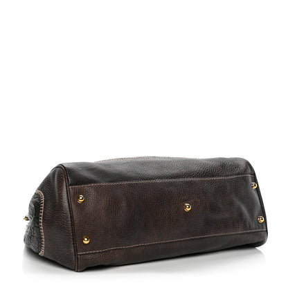 Gucci Guccissima Large New Pelham Shoulder Bag Dark Brown 5 of 7