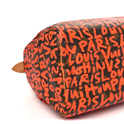 Louis Vuitton Monogram Graffiti Speedy 30 Orange 8 of 9