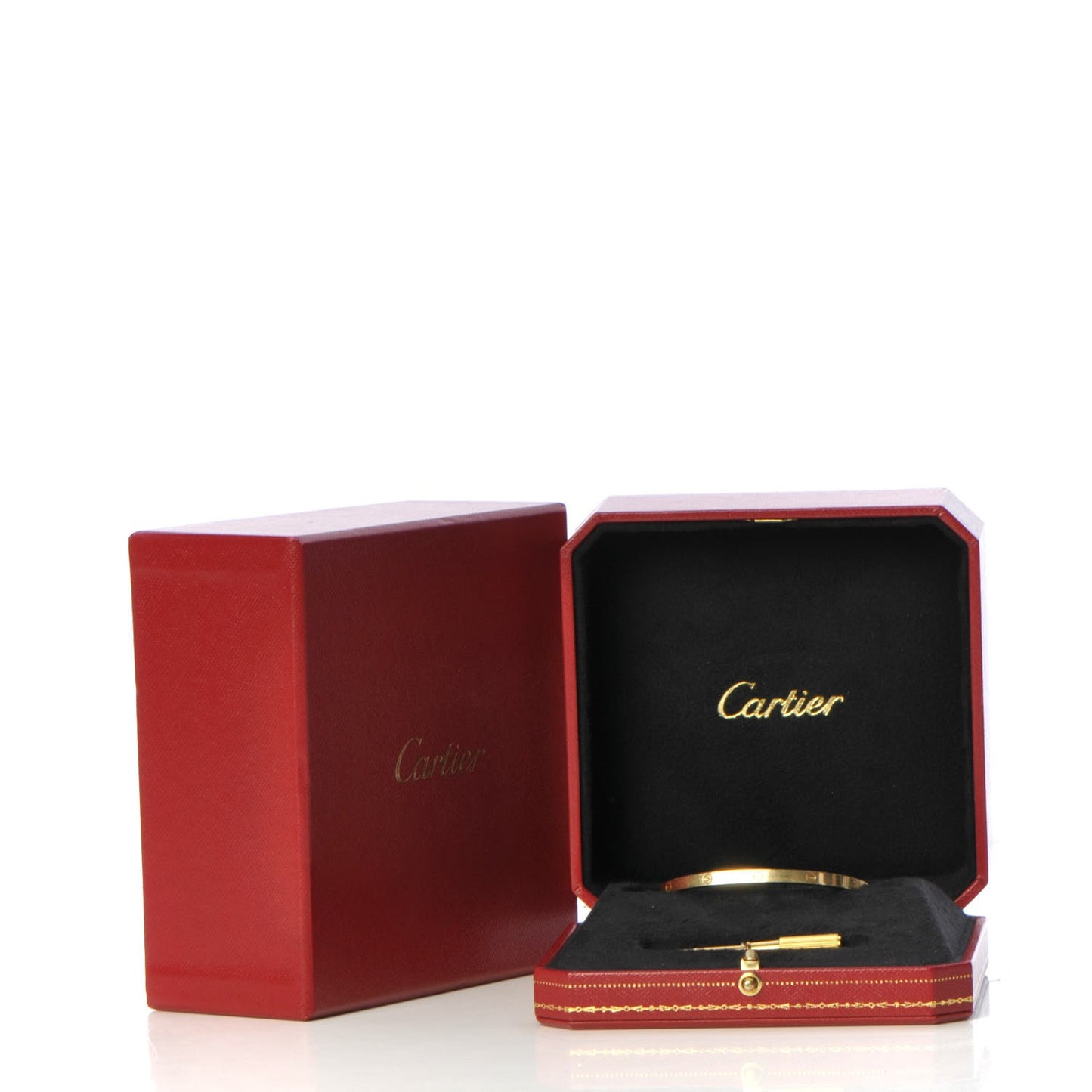 18K Yellow Gold Small LOVE Bracelet 17