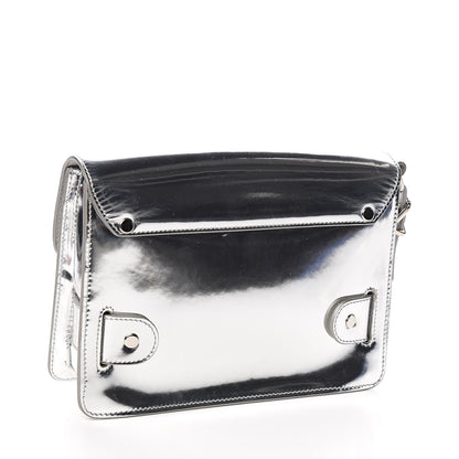 Proenza Schouler Metallic Patent PS11 Wristlet Clutch Silver 3 of 9
