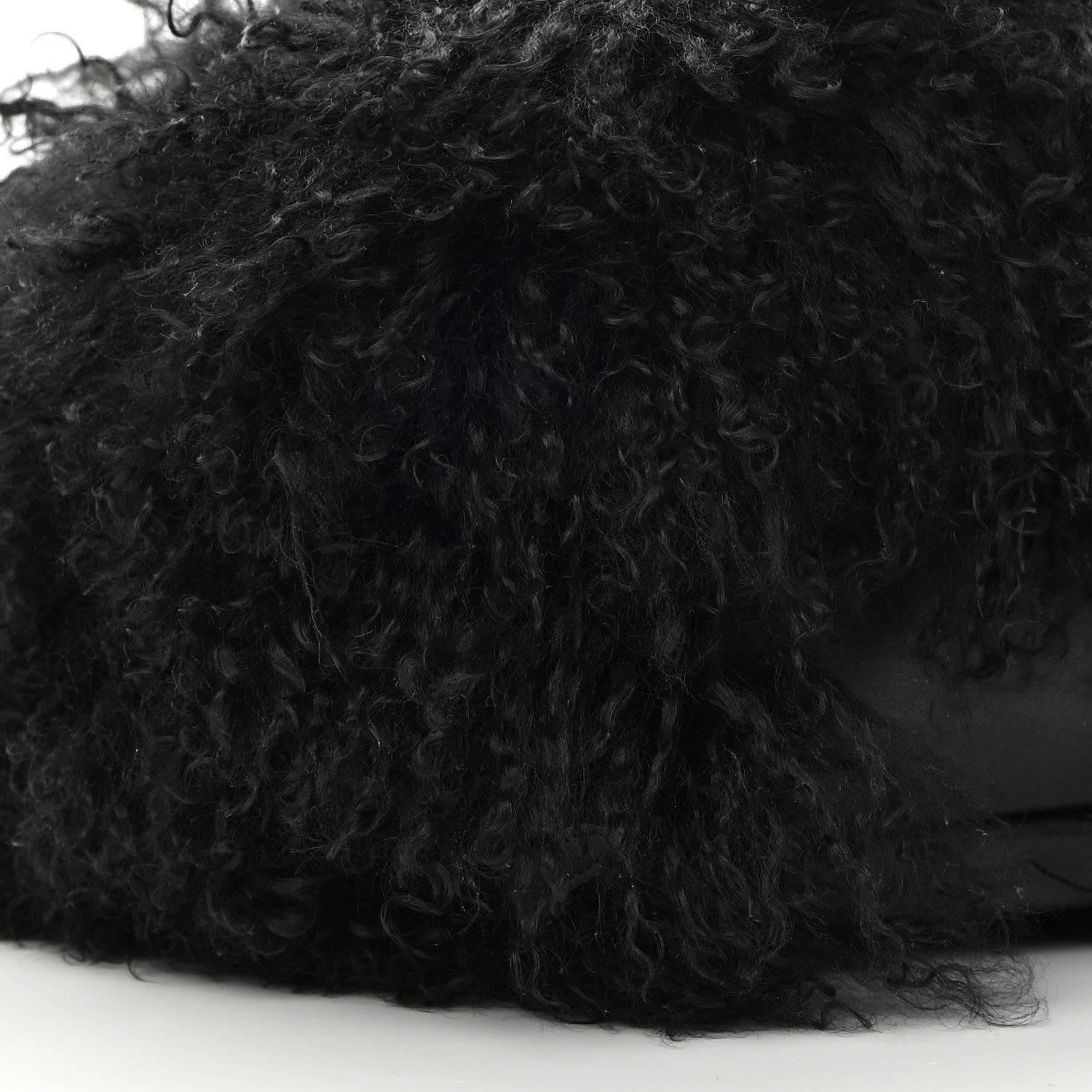 Saint Laurent Shearling Lambskin Joe Backpack Black 9 of 13