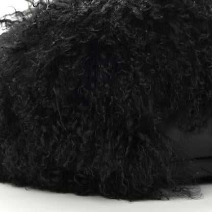 Saint Laurent Shearling Lambskin Joe Backpack Black 9 of 13