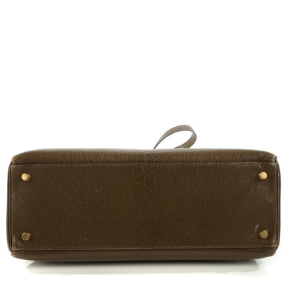 Hermes Chevre de Coromandel Kelly Retourne 32 Vert Bronze 12 of 22