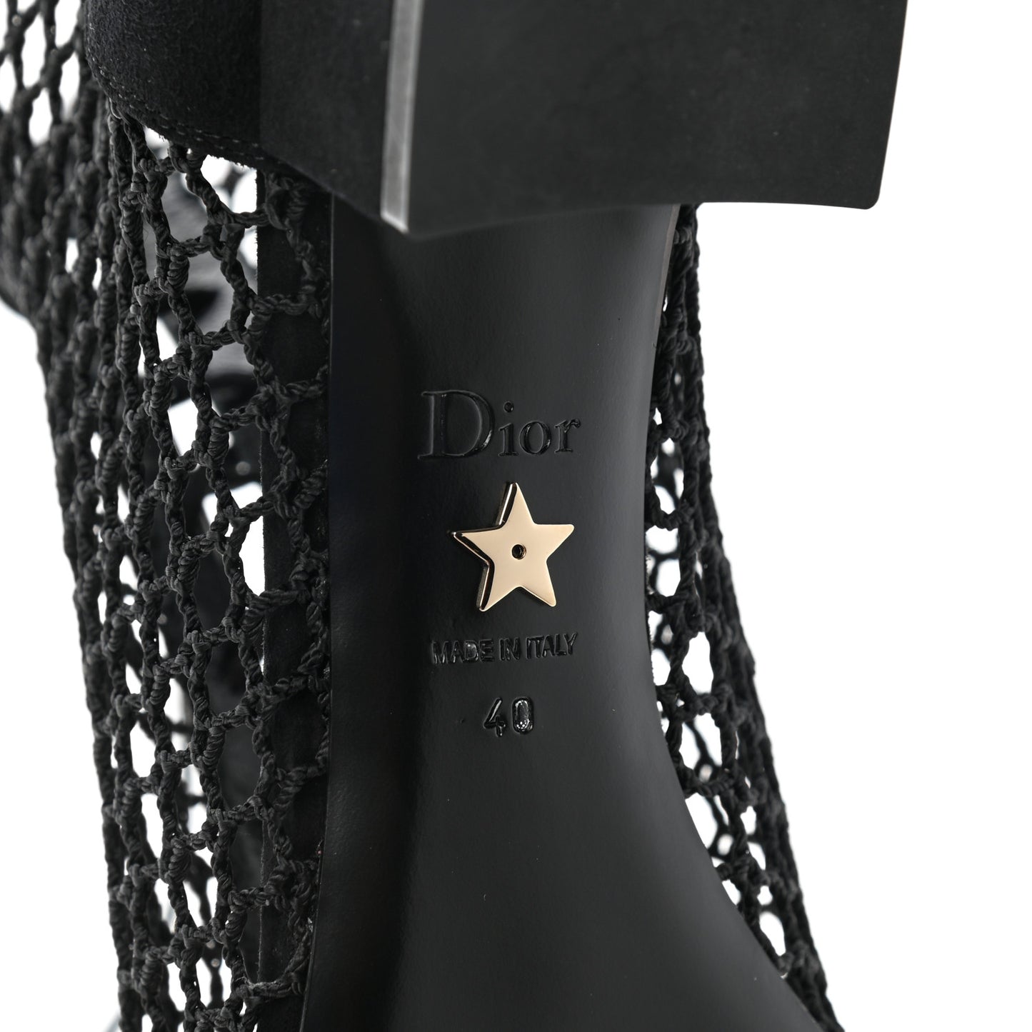 Suede Resille Naughtily-D 30mm Ankle Boots 40 Black