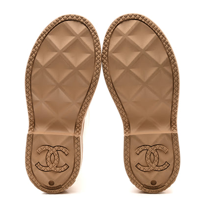 Chanel Caoutchouk CC High Boots 36 Beige 5 of 9