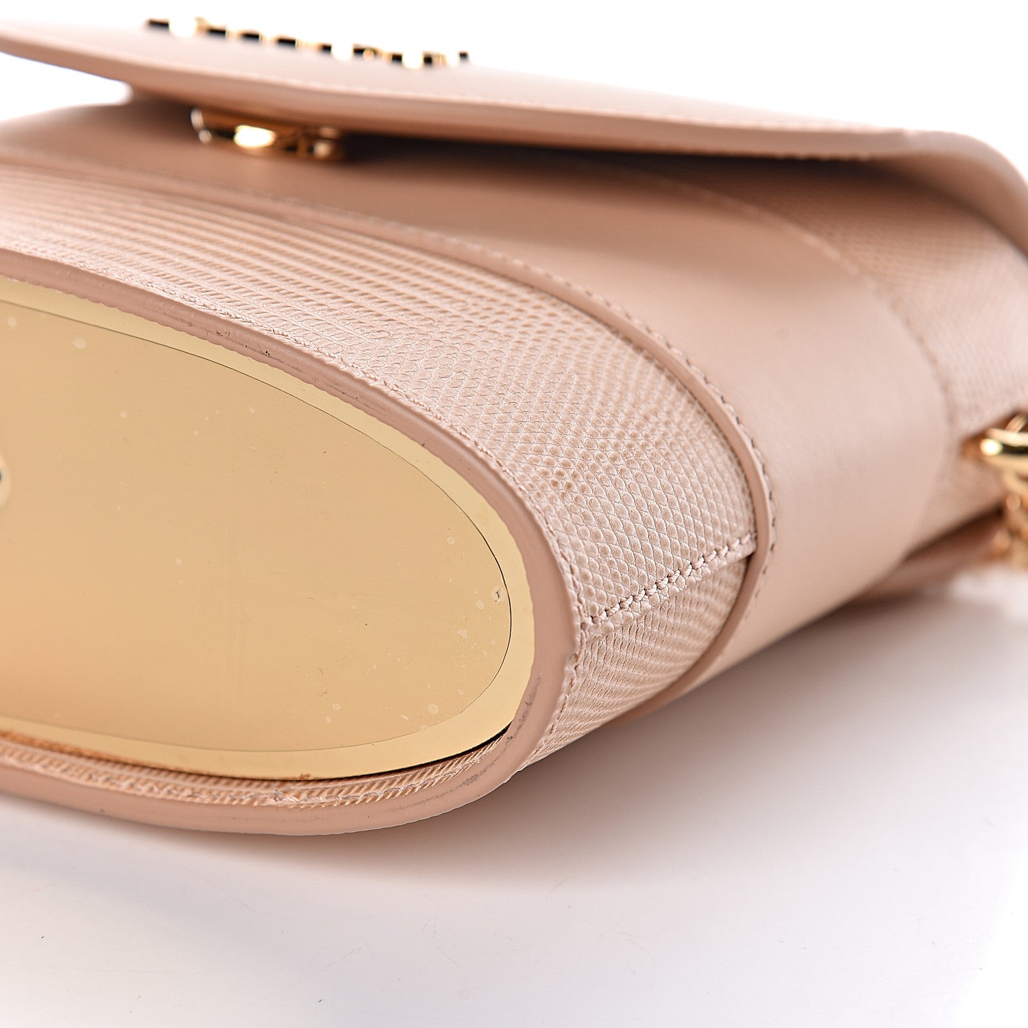 Chloe Calfskin Lizard Embossed Small Aby Lock Delicate Pink 8 of 9