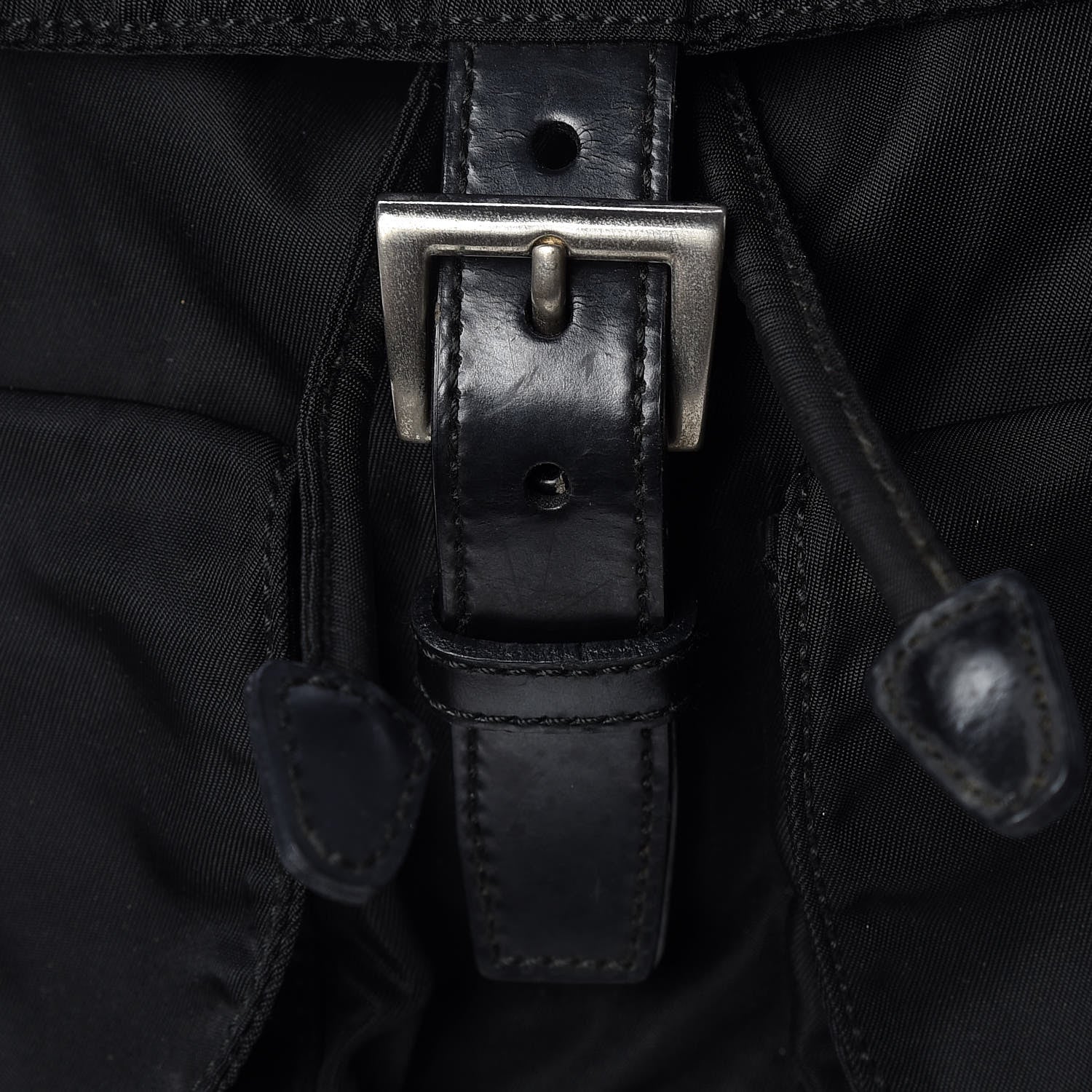 Prada Nylon Vela Medium Backpack Black 8 of 12