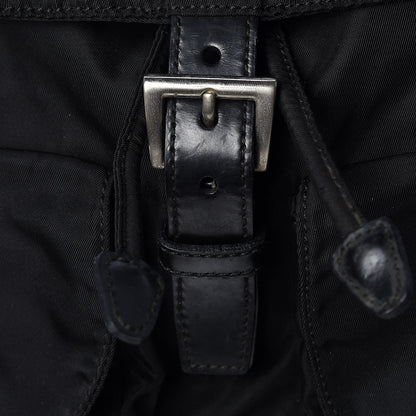Prada Nylon Vela Medium Backpack Black 8 of 12