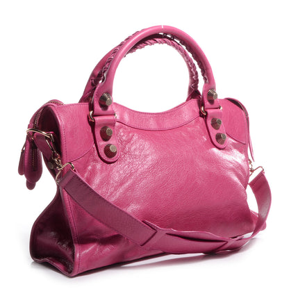 Balenciaga Agneau Giant 21 Rose Gold Hardware City Cyclamen Fucsia 3 of 10