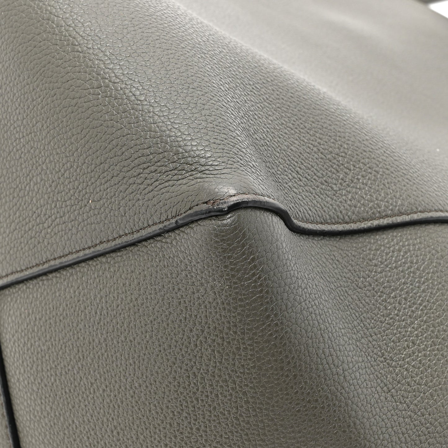 Soft Grained Calfskin Small Belt Cabas Phantom Taupe