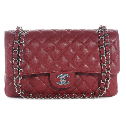Chanel Caviar Quilted Medium Double Flap Red 1 of 8