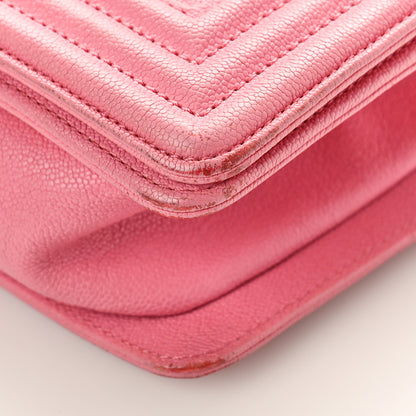 Chanel Caviar Quilted Small Boy Flap Pink 9 of 16