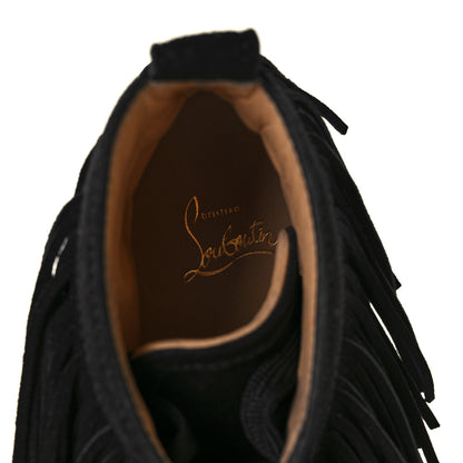 Christian Louboutin Veau Velours Spikes Womens Coachelita Flat Sneakers 39 Black 8 of 9