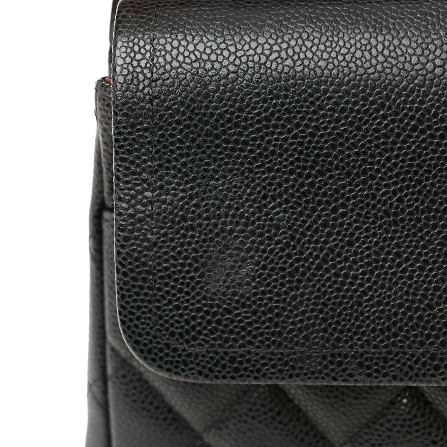 Caviar Quilted Maxi Double Flap Black