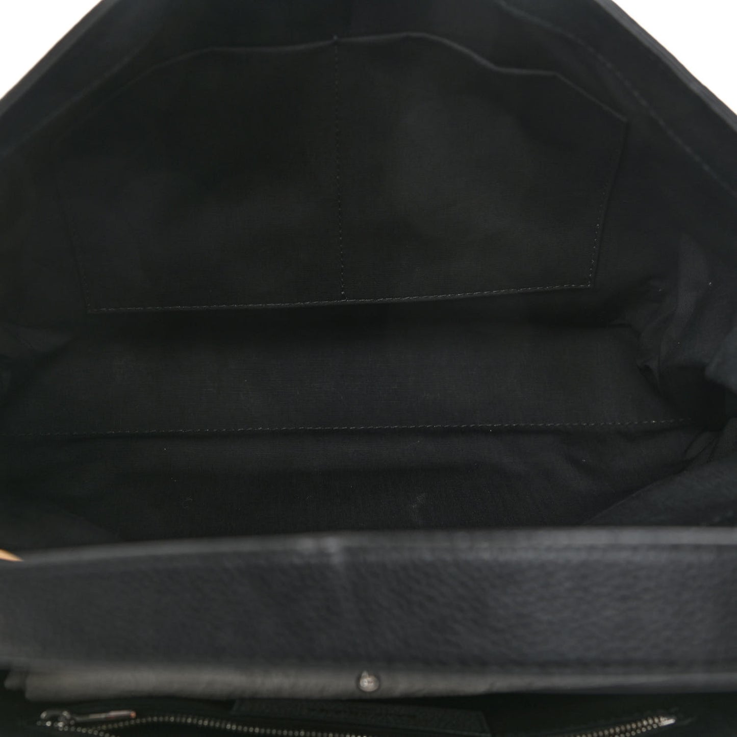 Calfskin Le Dix Soft Cabas M Shoulder Bag Black