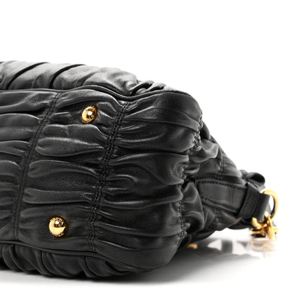 Prada Nappa Gaufre Shopping Satchel Black 10 of 10
