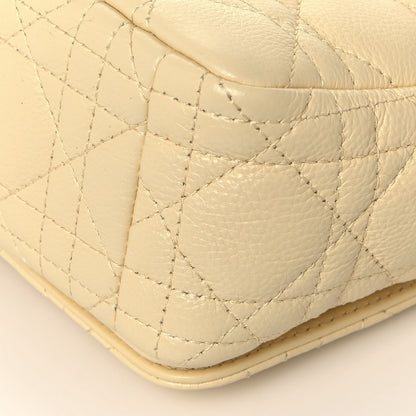 Christian Dior Calfskin Cannage Small Caro Bag Pale Yellow 12 of 14