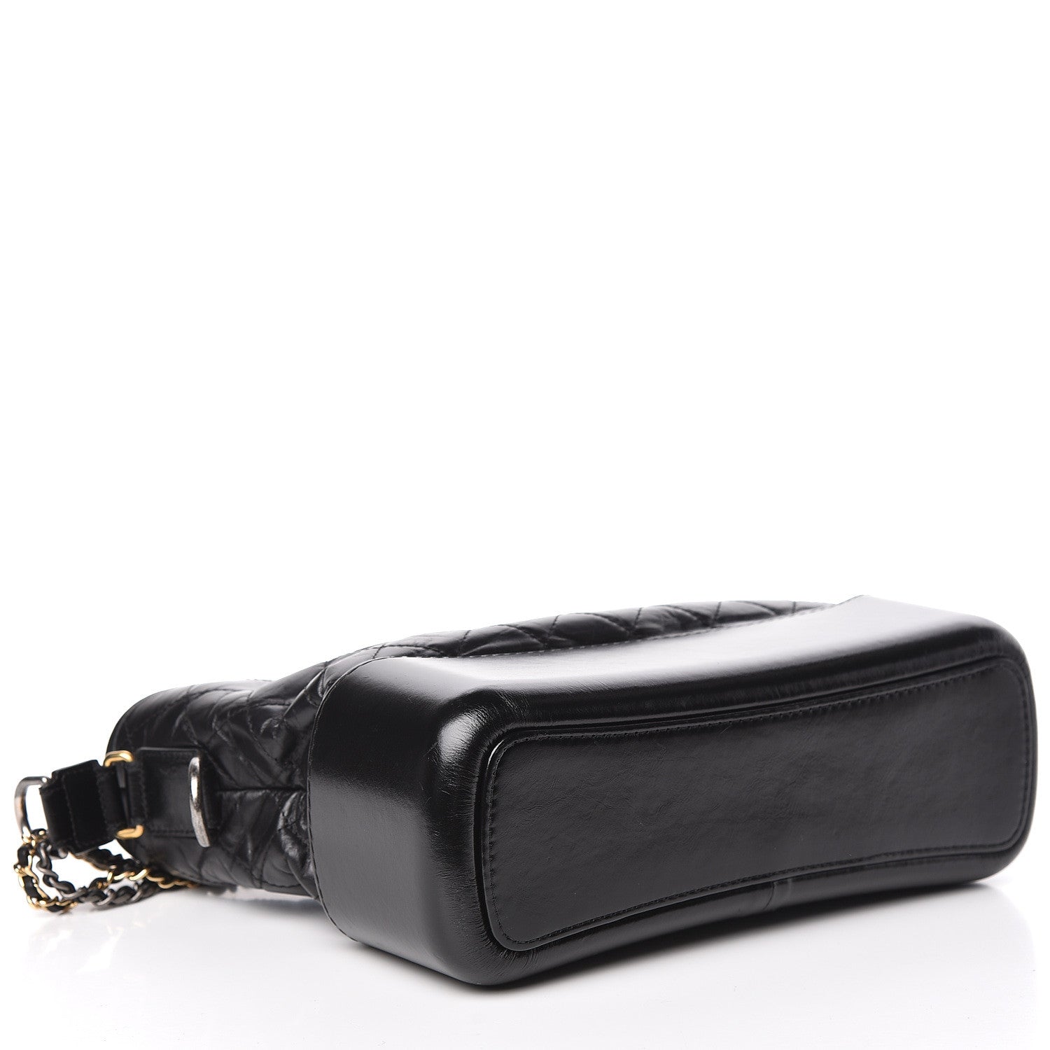 Chanel Aged Calfskin Quilted Medium Gabrielle Hobo Black 4 of 17
