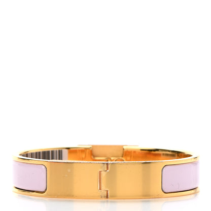 Hermes Enamel Clic Anneau Bracelet PM Rose Dragee 3 of 6
