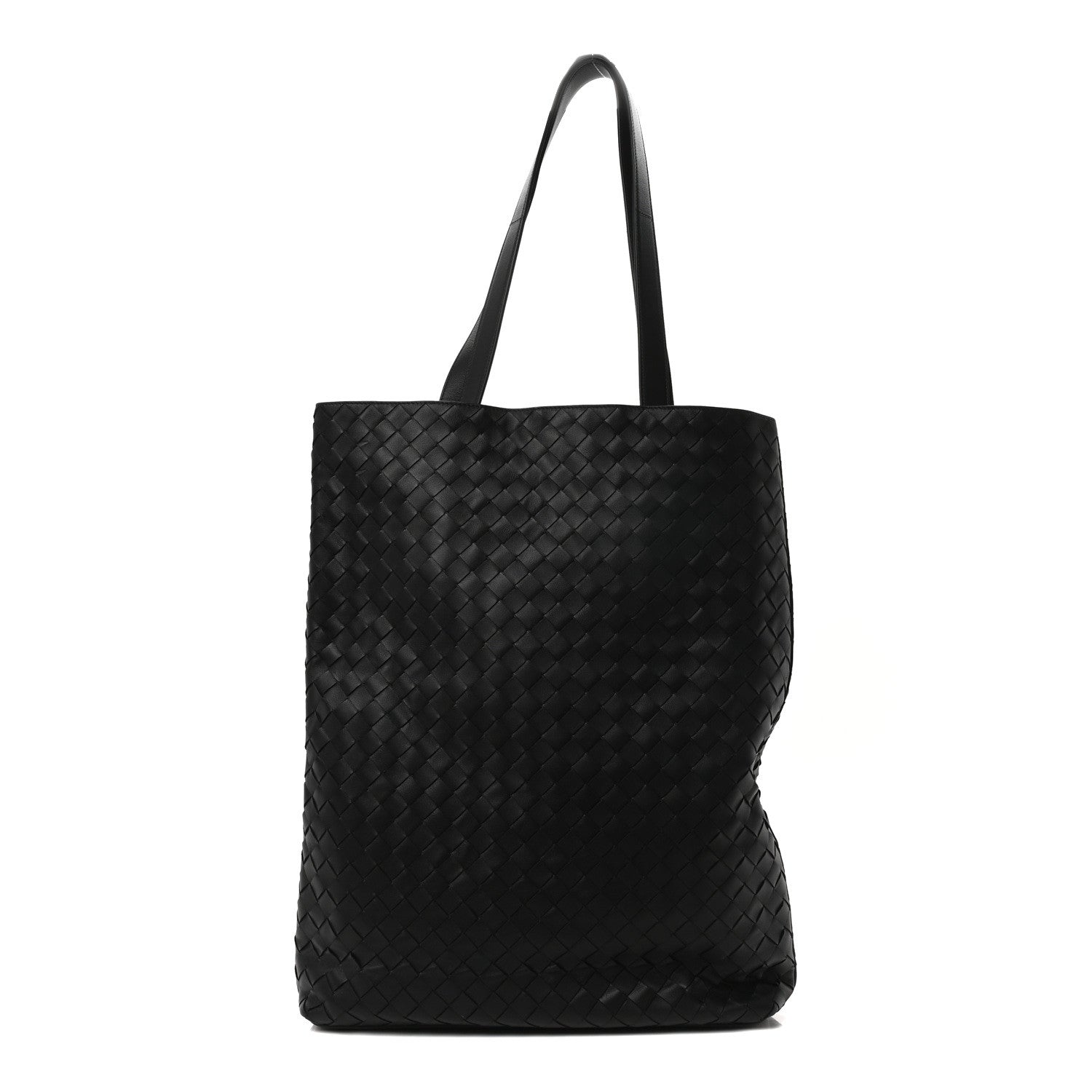 Bottega Veneta Nappa Intrecciato North South Tote Black 1 of 9