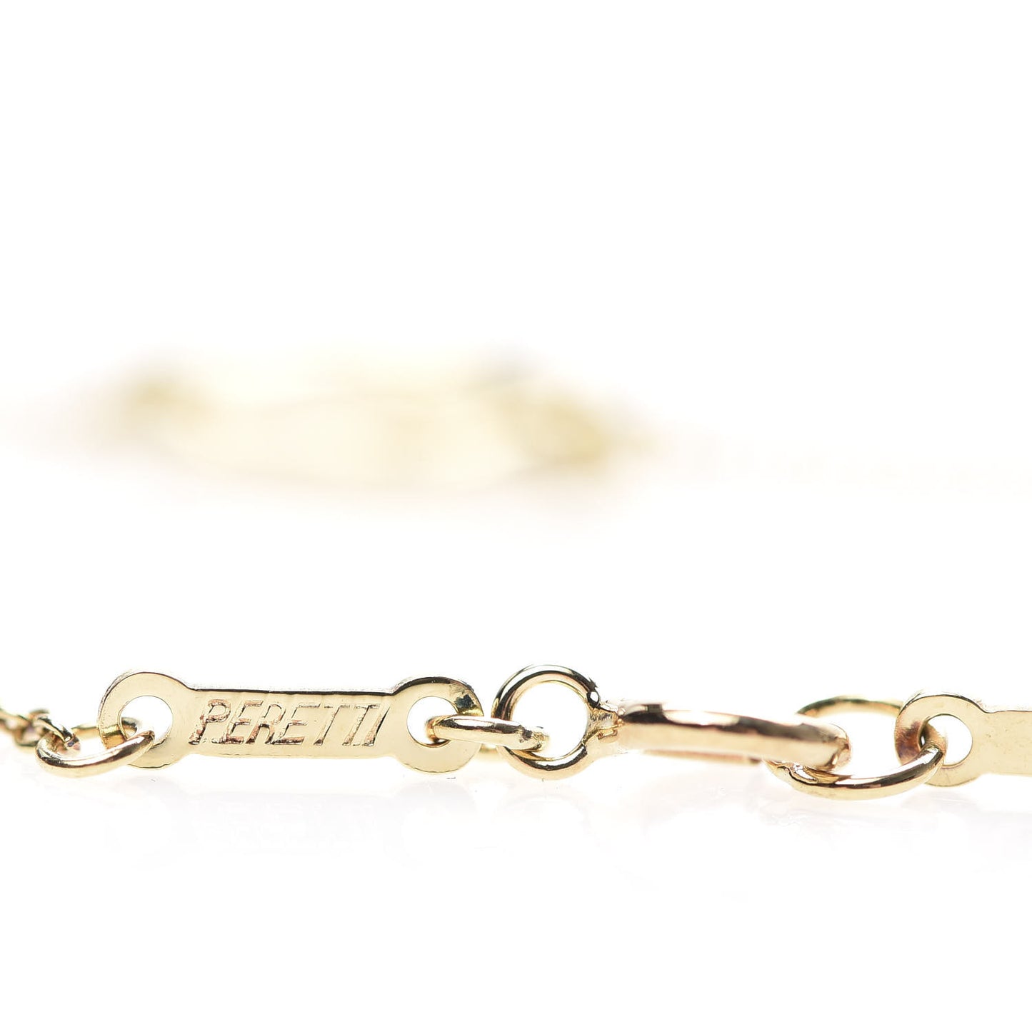 18K Yellow Gold Elsa Peretti 5 Open Heart Station Necklace