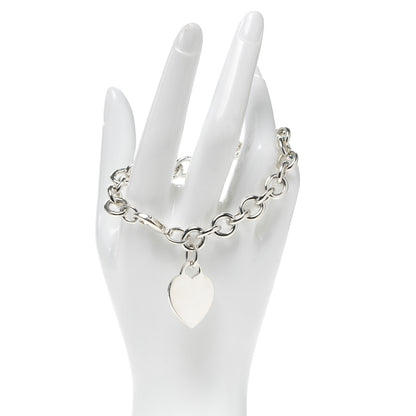 Tiffany Sterling Silver Heart Tag Charm Bracelet 2 of 4