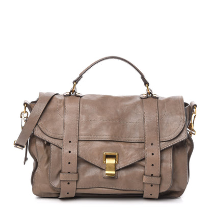 Proenza Schouler Lambskin Medium PS1 Satchel Smoke 1 of 11