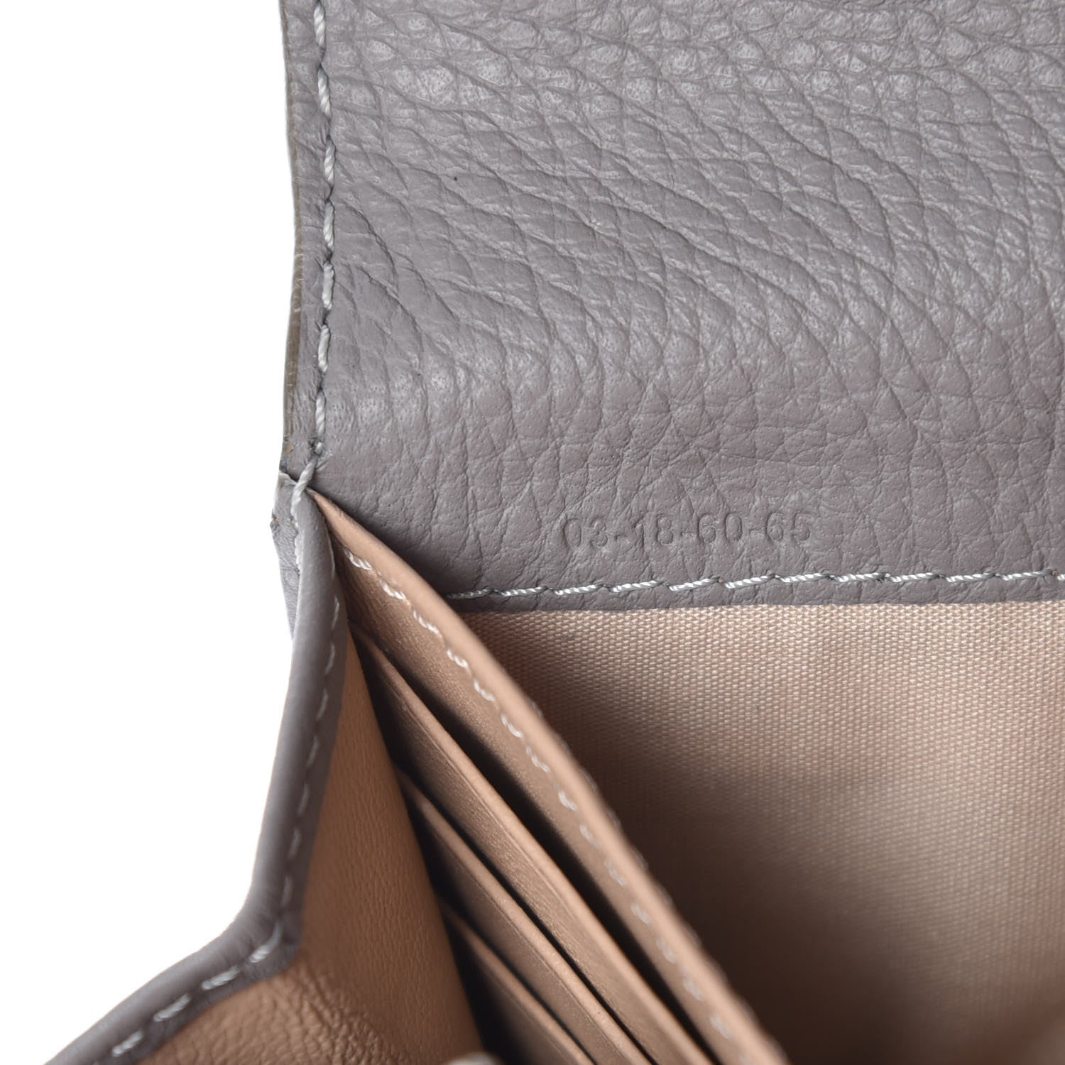 Chloe Calfskin Marcie Continental Flap Wallet Cashmere Grey 8 of 9