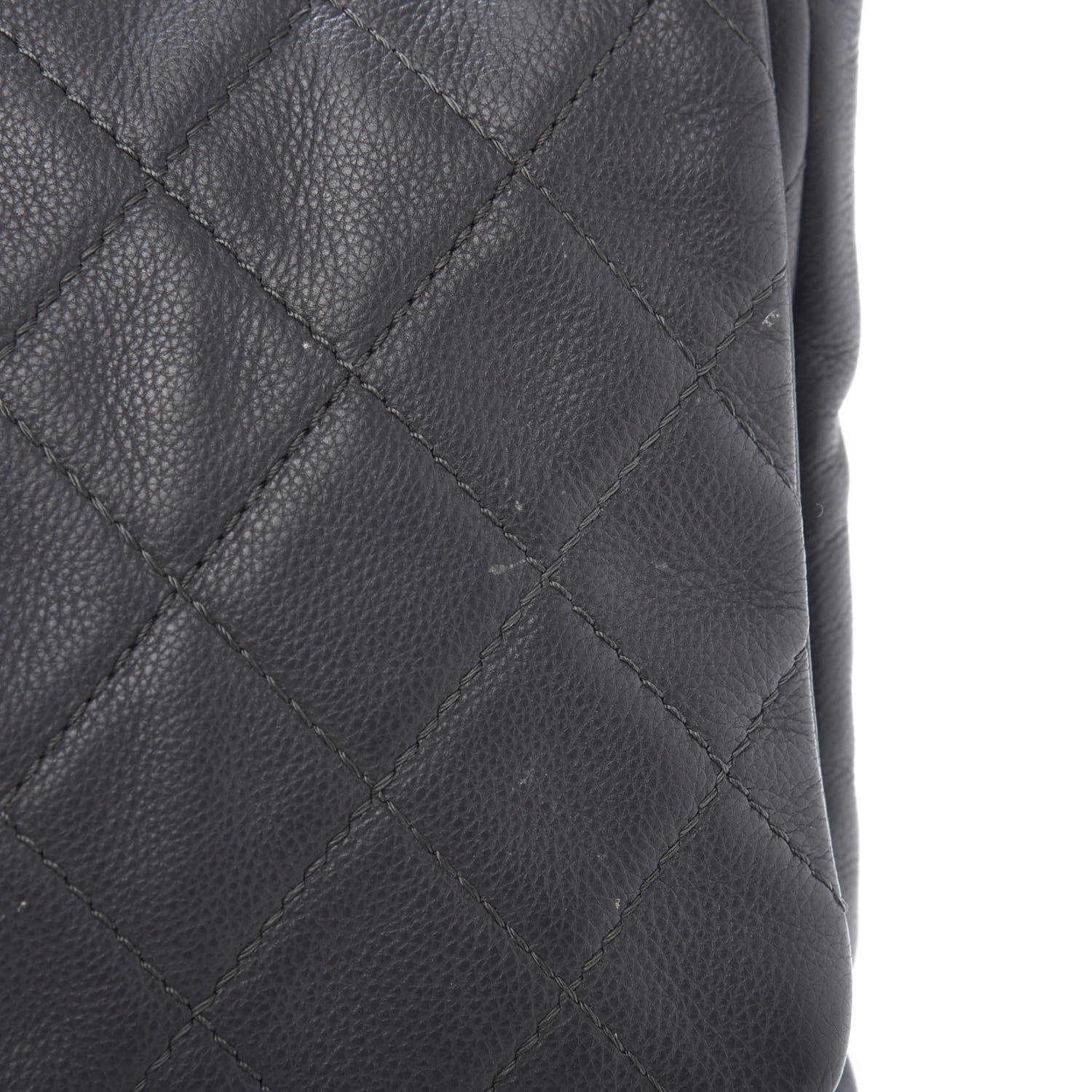 Chanel Calfskin Quilted Couture Messenger Grey 11 of 12