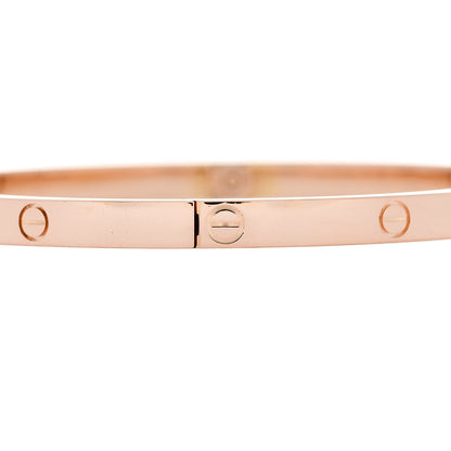 Cartier 18K Pink Gold Small LOVE Bracelet 17 5 of 8