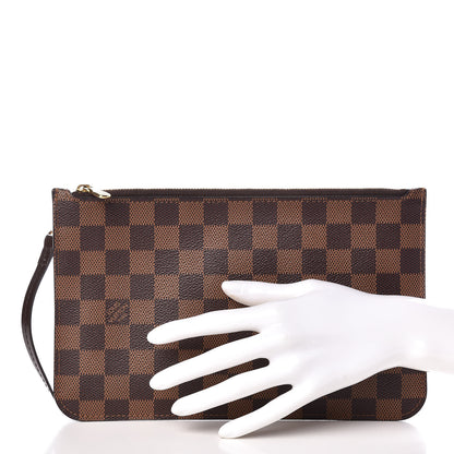 Louis Vuitton Damier Ebene Neverfull MM GM Pochette 2 of 8