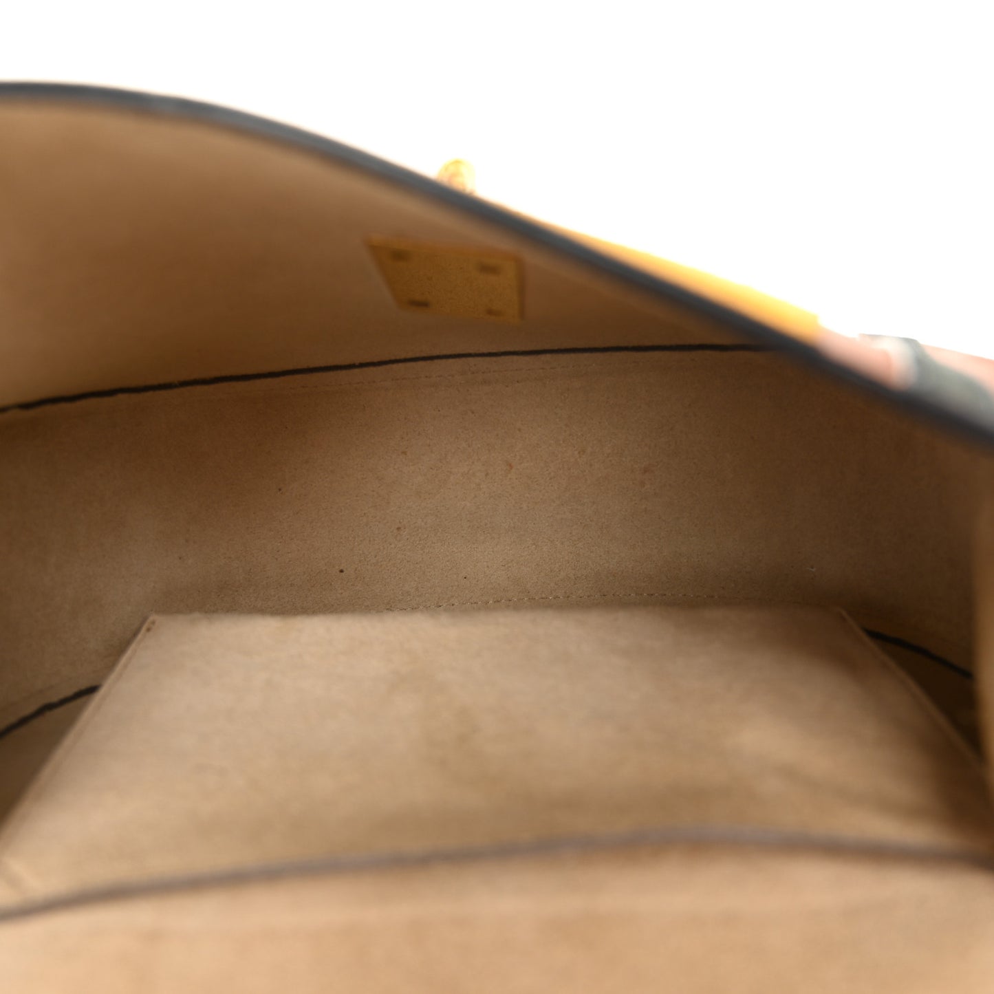 Suede Calfskin Patchwork Mini Drew Shoulder Bag Tobacco
