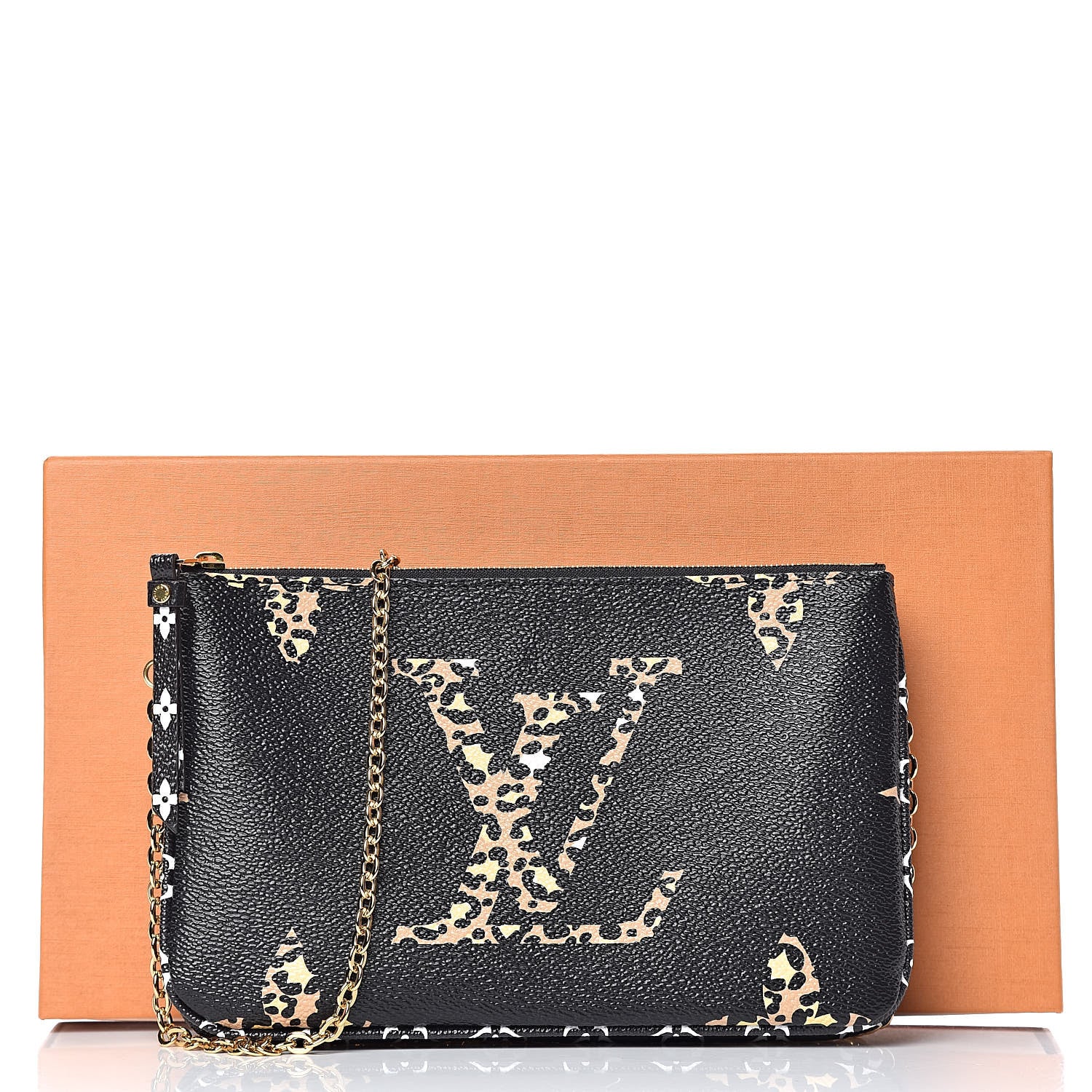 Louis Vuitton Monogram Giant Jungle Pochette Double Zip Black 9 of 9
