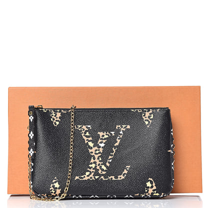 Louis Vuitton Monogram Giant Jungle Pochette Double Zip Black 9 of 9