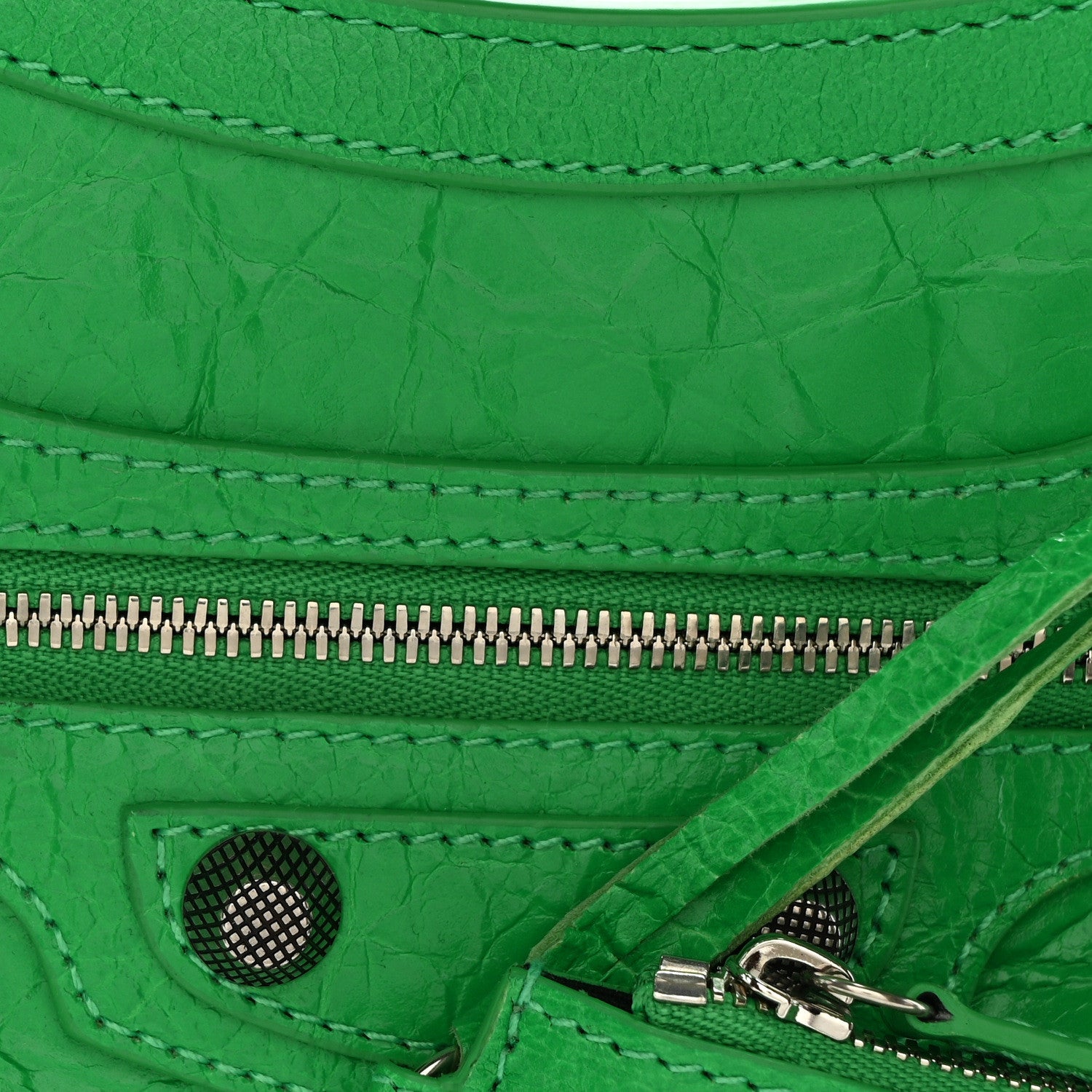 Balenciaga Agneau Arena Neo Cagole Handbag XS Kelly Green 8 of 10