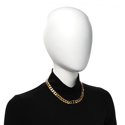 Christian Dior Metal CD Choker Necklace Gold 2 of 6