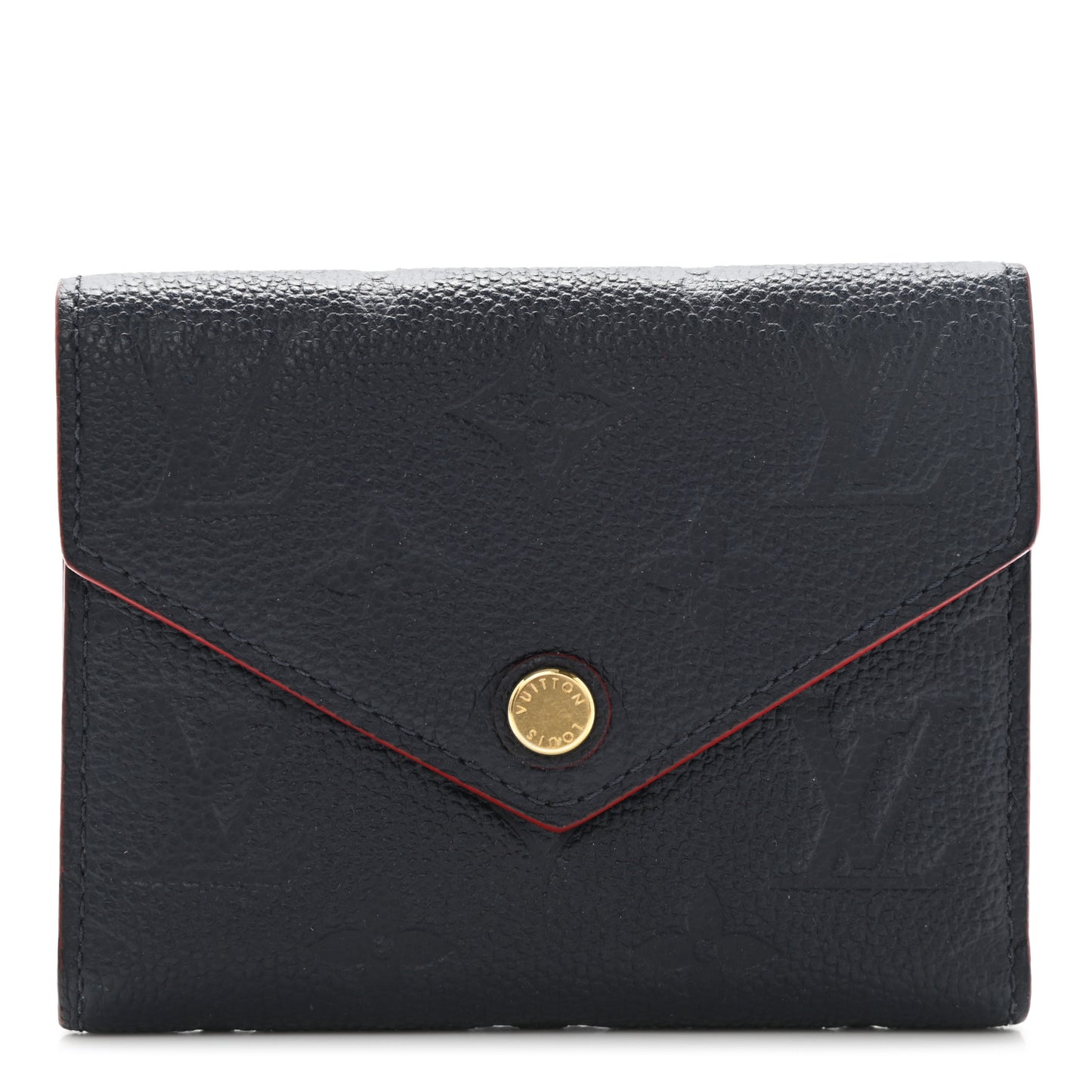 Empreinte Victorine Wallet Marine Rouge