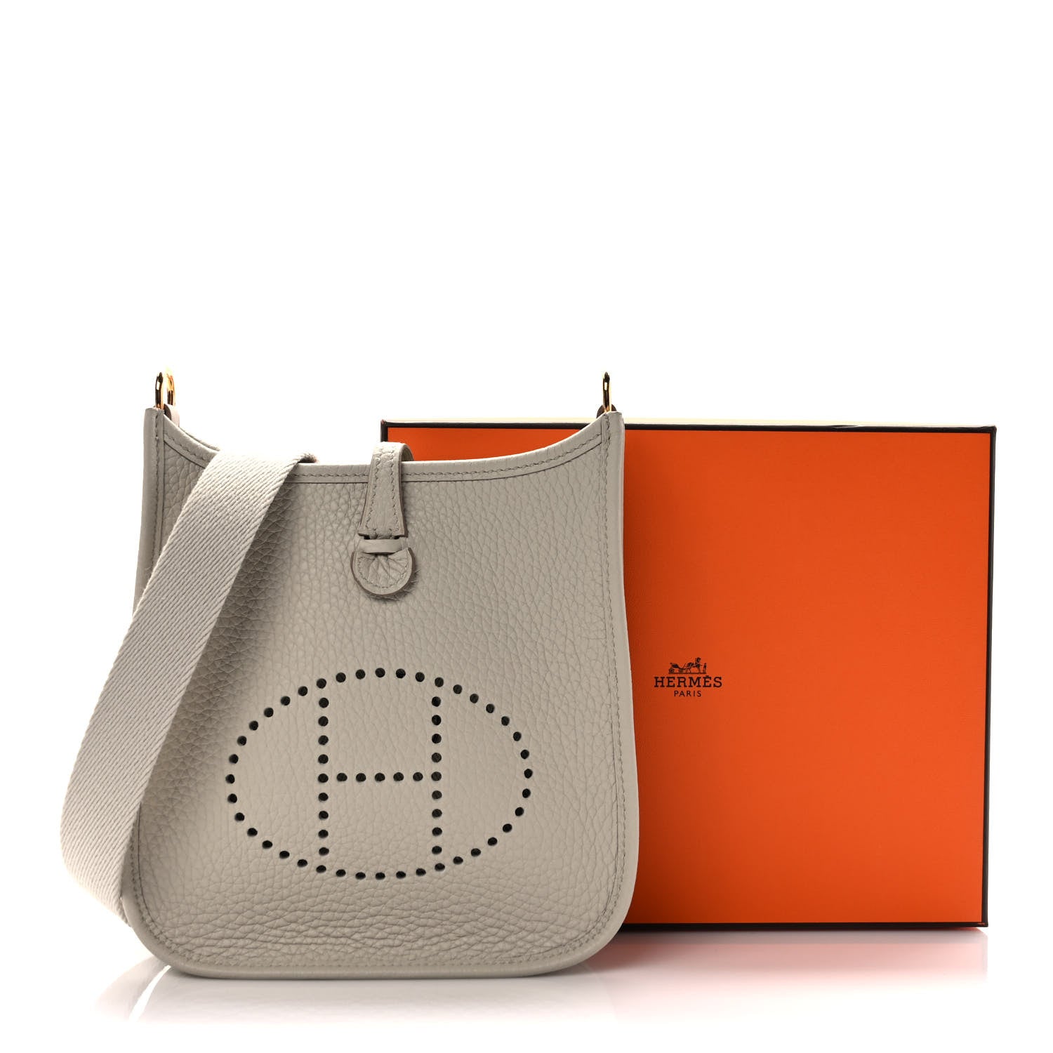 Hermes Taurillon Clemence Amazone Evelyne TPM Beton 8 of 8