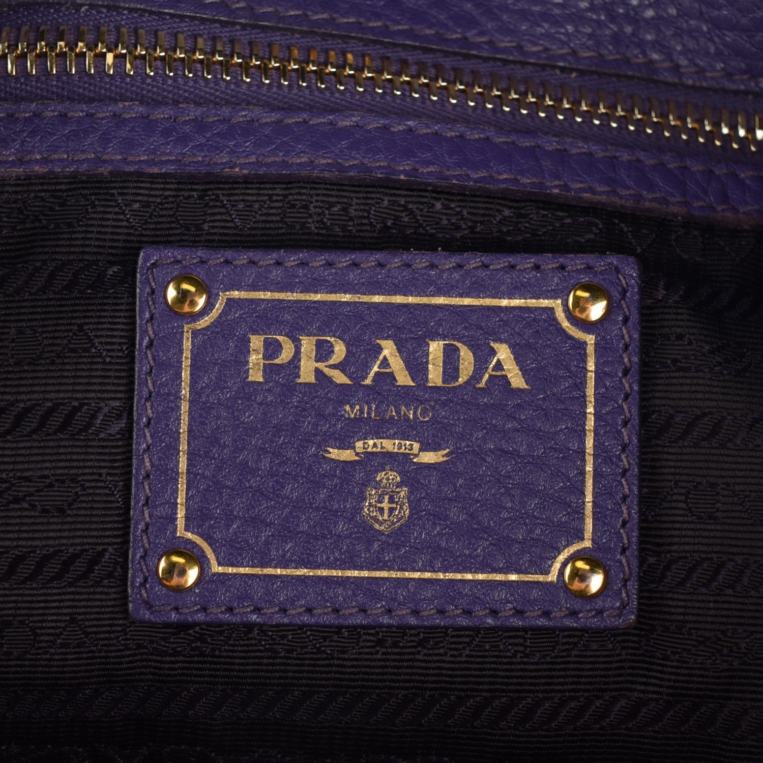 Prada Vitello Daino Tote Viola 5 of 8