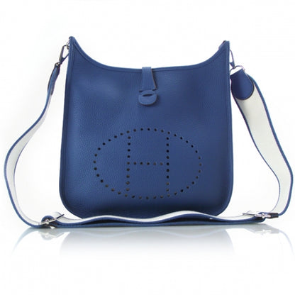 Hermes Clemence Evelyn III Amazone PM Bleu Mykonos 1 of 9