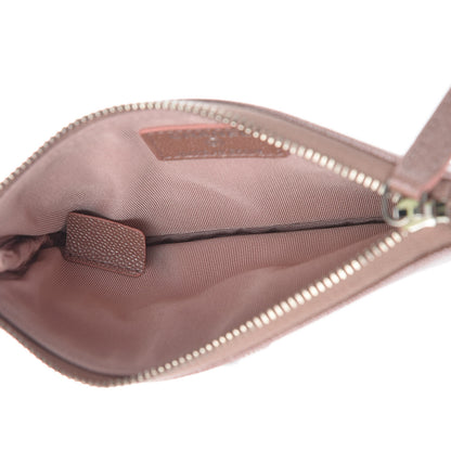 Chanel Metallic Caviar Chevron Quilted Small Vintage Mademoiselle Cosmetic Case Pink 5 of 8