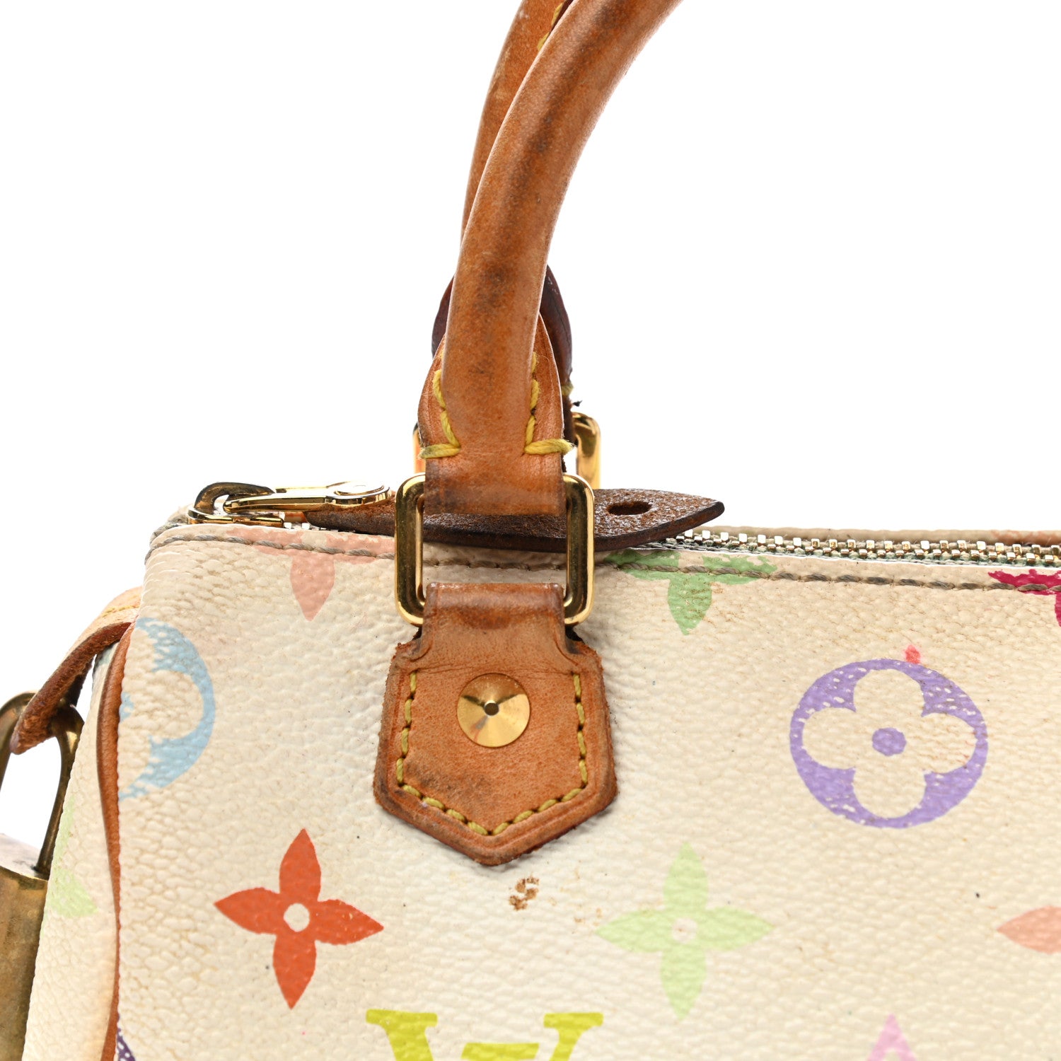 Louis Vuitton Monogram Multicolor Mini Sac HL Speedy White 8 of 14