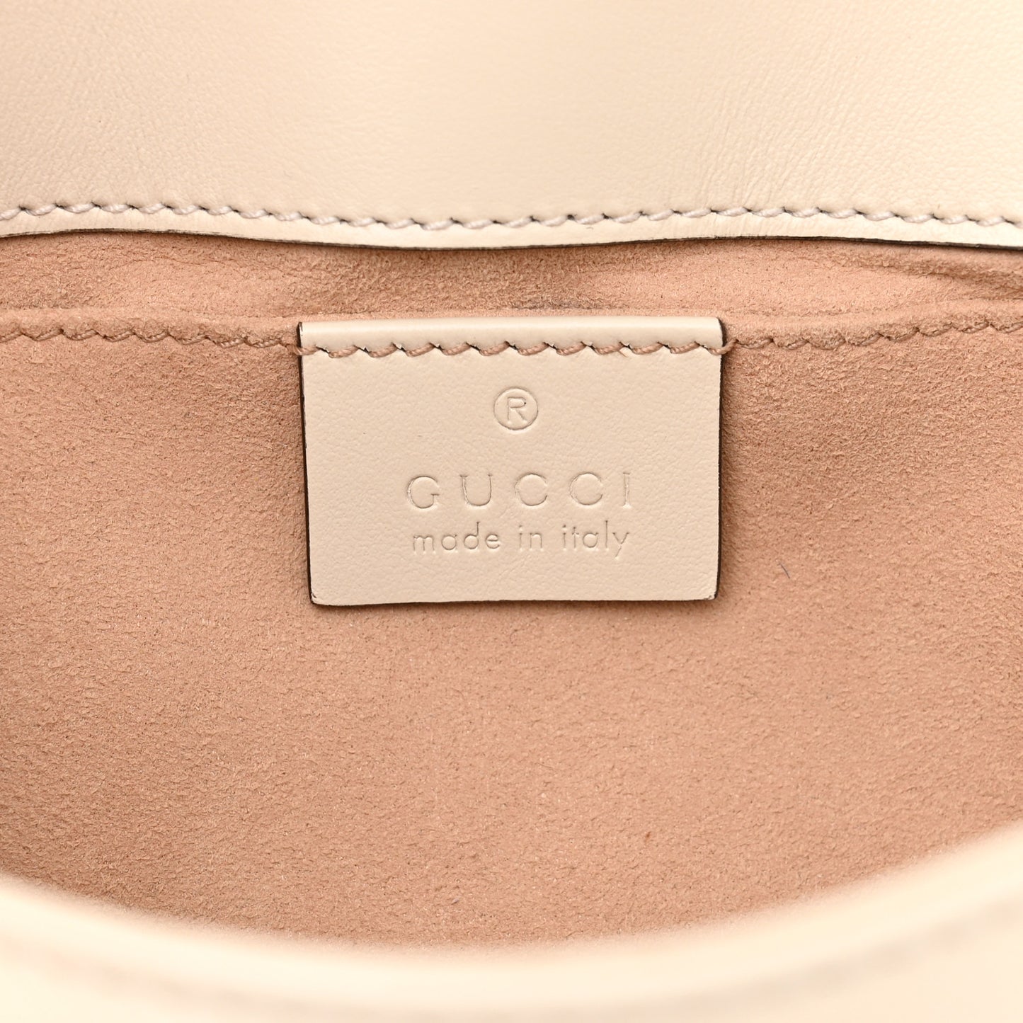 Calfskin Matelasse Mini GG Marmont Shoulder Bag White