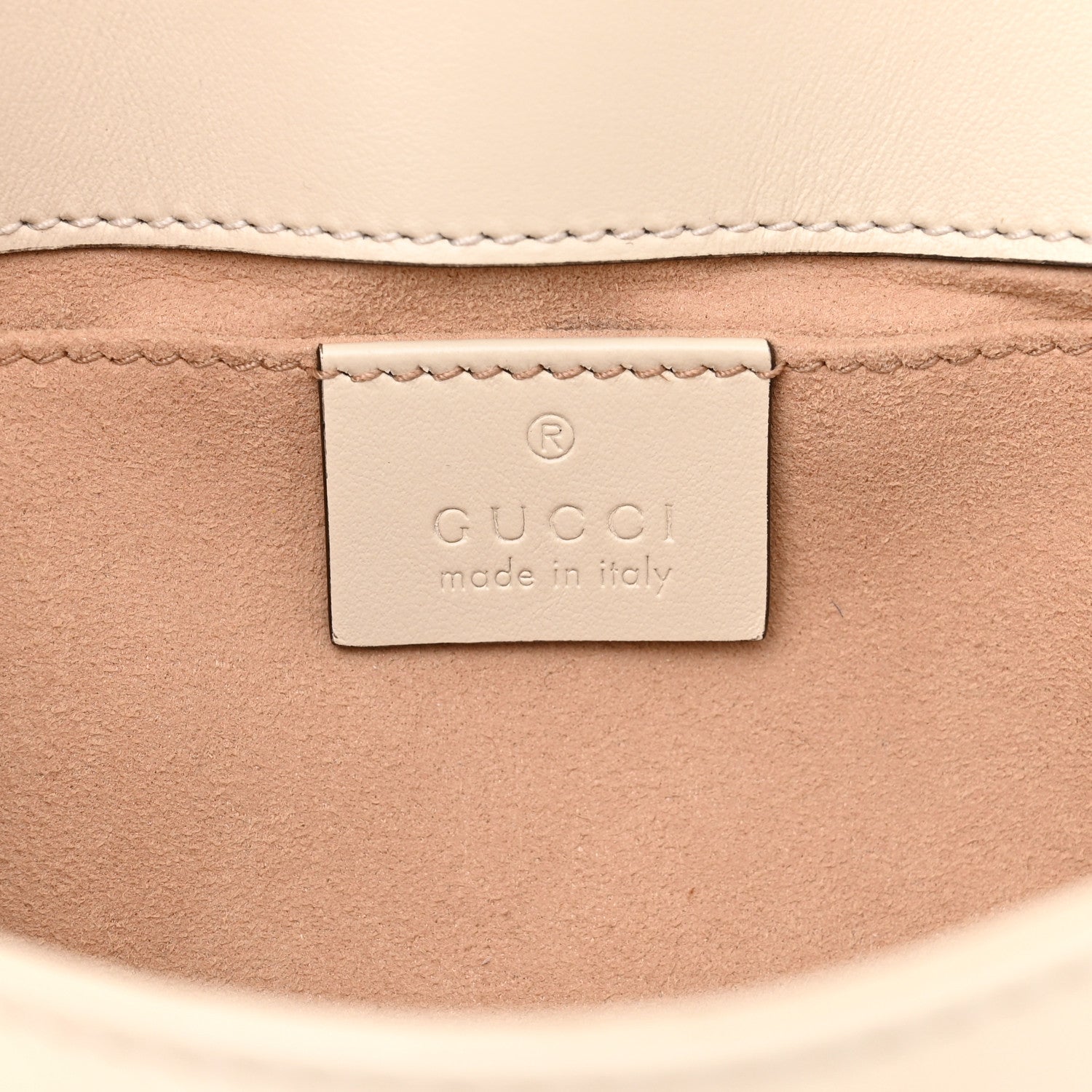 Gucci Calfskin Matelasse Mini GG Marmont Shoulder Bag White 6 of 11