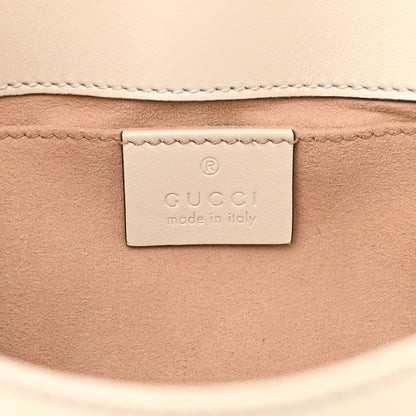 Gucci Calfskin Matelasse Mini GG Marmont Shoulder Bag White 6 of 11