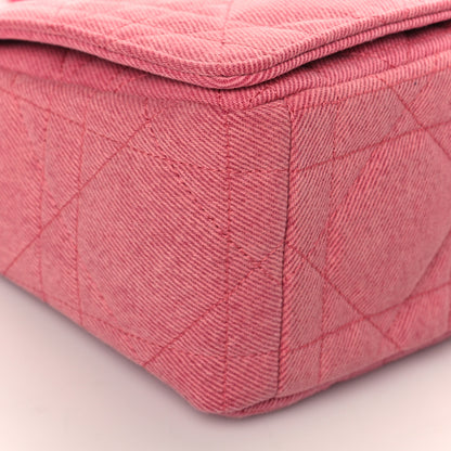 Christian Dior Denim Macrocannage Medium Caro Bag Fuchsia Multicolor 9 of 10