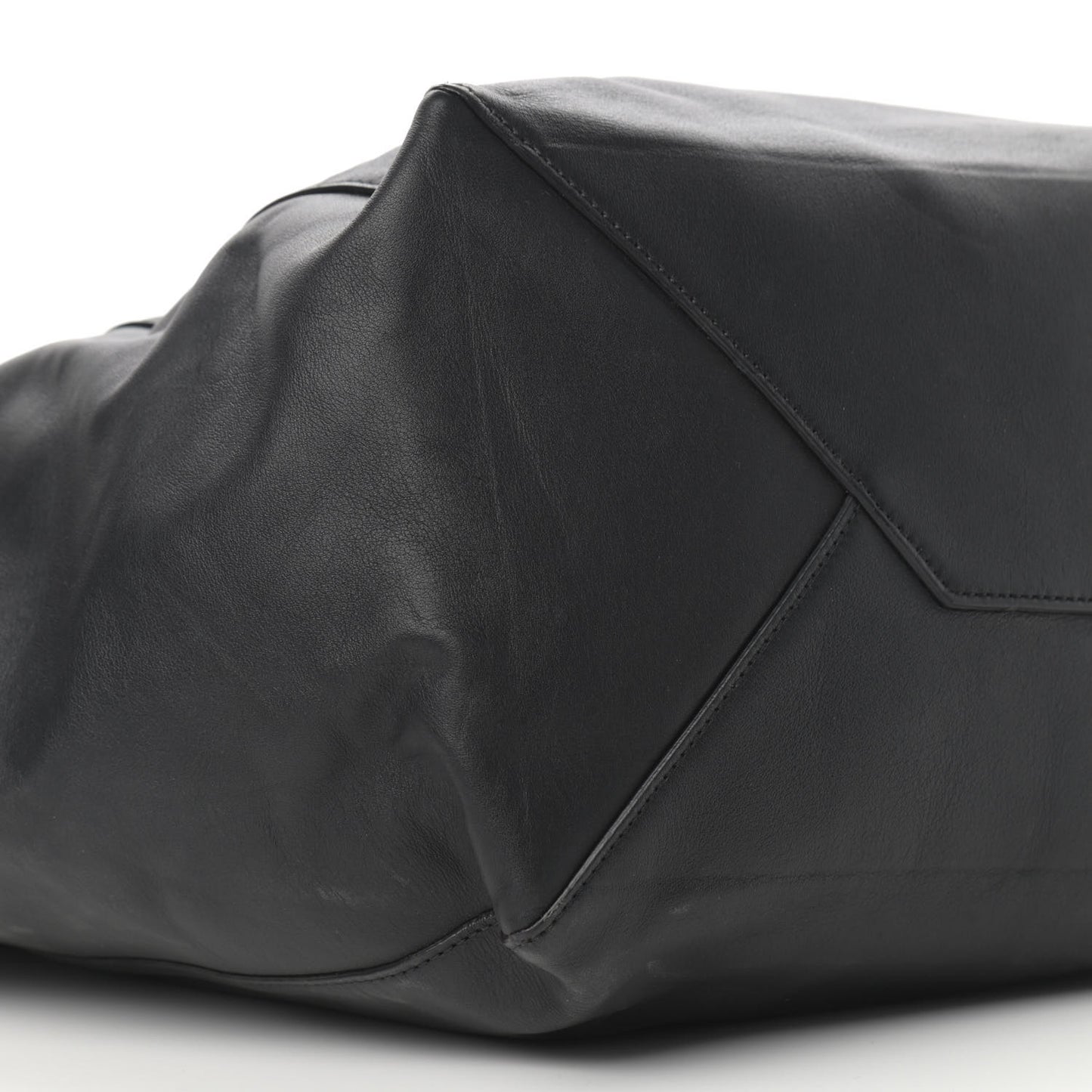 Smooth Calfskin Small Coulisse Cabas Black
