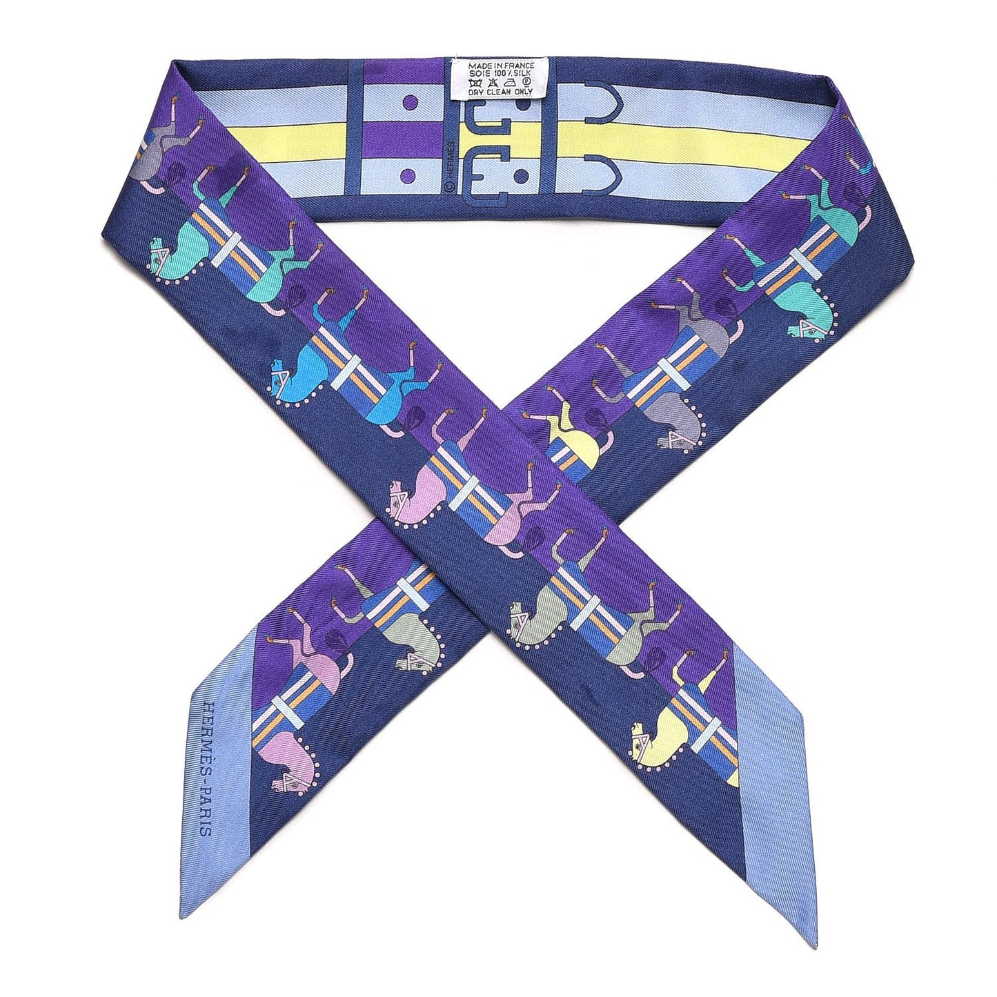 Silk Rocabar Twilly Violet Marine Ciel