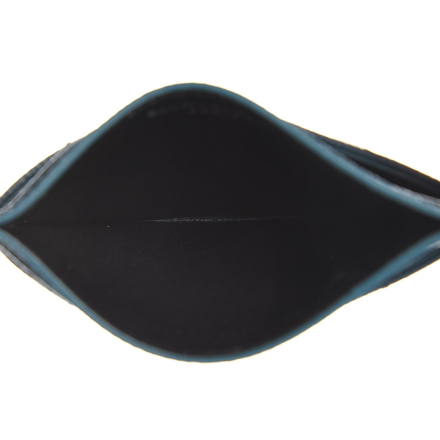 Grain De Poudre Matelasse Chevron Monogram Credit Card Case Peacock Green