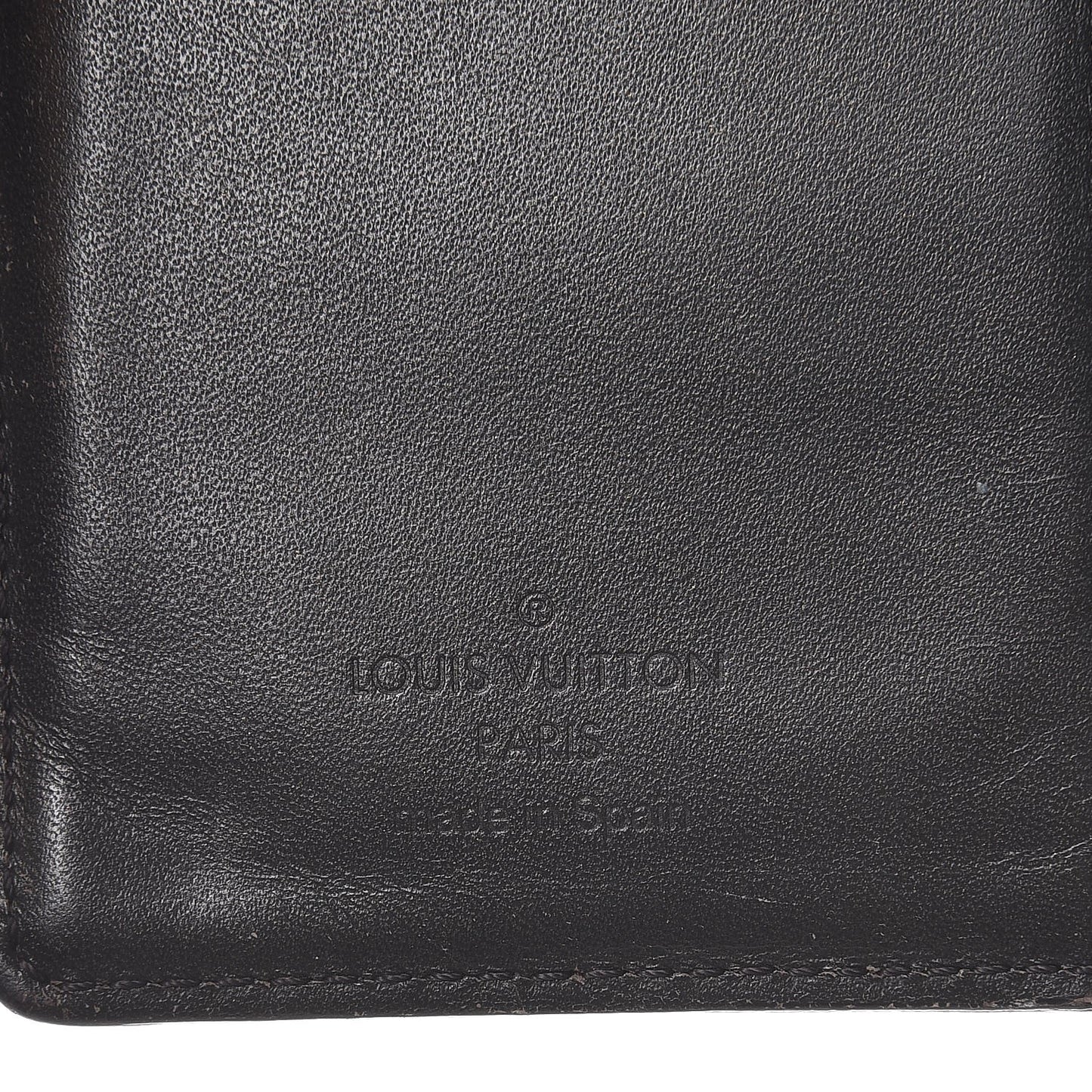 Mat Monogram Small Ring Agenda Cover Black